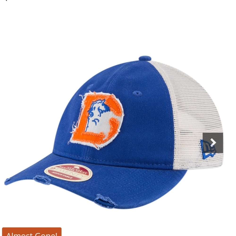 New! Denver Broncos frayed adjustable hat!